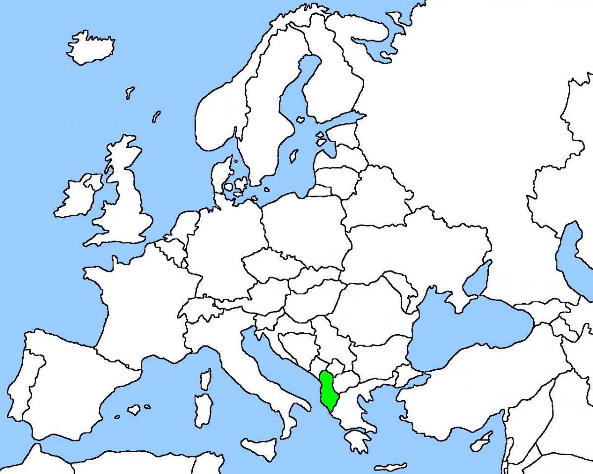 karta över Albanien karta läge
