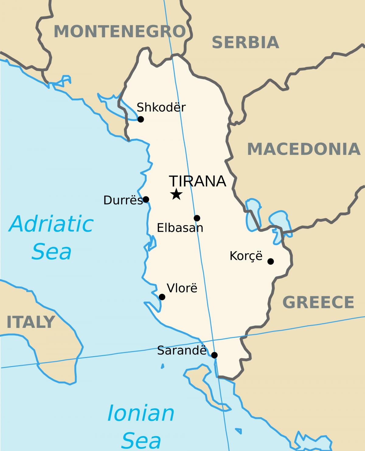 karta saranda Albanien