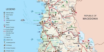 Dhermi karta Albanien