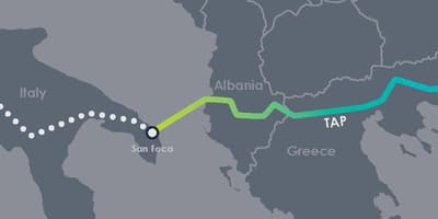 Karta över peka Albanien